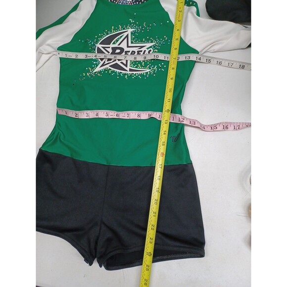 Varsity REBELS Athletic Cheerleader Cheerleading Dance Uniform Romper Sz YX4R - Picture 7 of 9